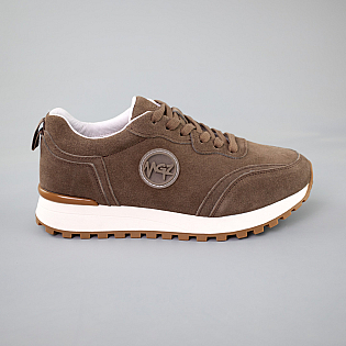 Кросівки жіночі замш 592975 Коричневі розпродаж фото 1