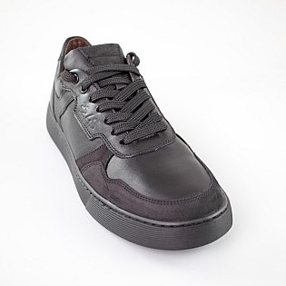 Кеди чоловічі шкіра 592687 Чорні фото 2