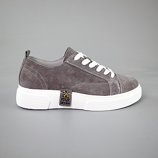 Кеди жіночі замшеві 592934 Сірі фото 1