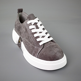 Кеди жіночі замшеві 592934 Сірі фото 2