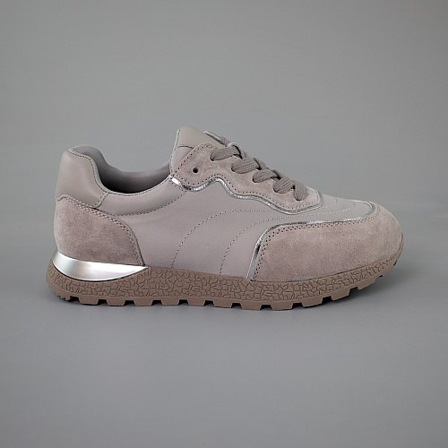 Кросівки жіночі замшеві вологостійкі 592965 Сірі розпродаж