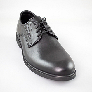 Туфлі чоловічі шкіра 591379 Чорні фото 2