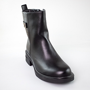 Ботинки женские байка 592937 Черные распродажа фото 2