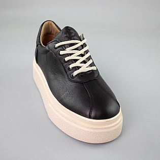 Кеди жіночі шкіра 592659 Чорні розпродаж фото 2