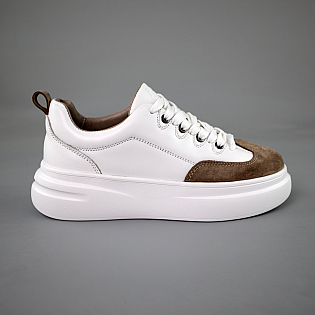 Кеди жіночі шкіра 592658 Білі розпродаж фото 1