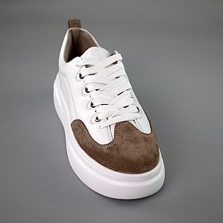 Кеди жіночі шкіра 592658 Білі розпродаж фото 2