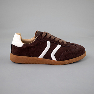 Кеди жіночі замшеві 592954 Коричневі розпродаж фото 1