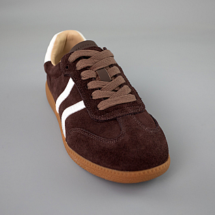 Кеди жіночі замшеві 592954 Коричневі розпродаж фото 2