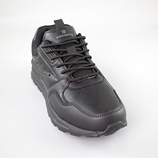 Кроссовки мужские кожаные 592894 Черные фото 2