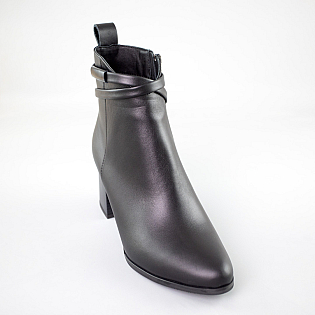 Черевики жіночі шкіра байка 592646 Чорні фото 2