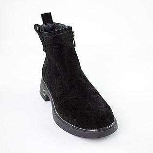 Челсі жіночі замш байка 593060 Чорні фото 2