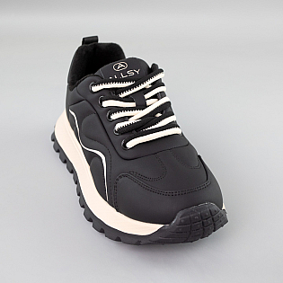 Кроссовки женские байка 593133 Черные фото 2