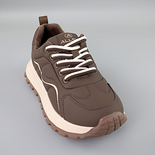 Кроссовки женские байка 593134 Коричневые фото 2