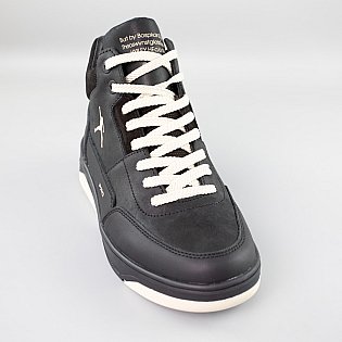 Ботинки мужские кожа мех 592508 Черные фото 2