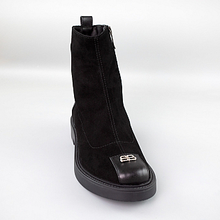 Челсі жіночі замш байка 592630 Чорні фото 2