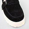 Кеди жіночі замш на хутрі 593139 Чорні