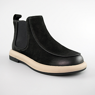 Челси женские кожа байка 593186 Черные фото 2