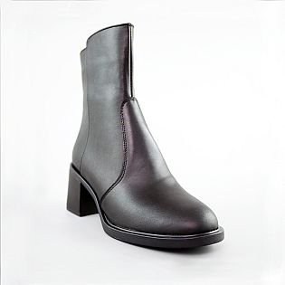 Ботинки женские кожаные байка 592729 Черные фото 2 Ботинки женские кожаные байка 592729 Черные фото 2