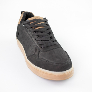 Ботинки мужские нубук на меху 592690 Черные фото 2