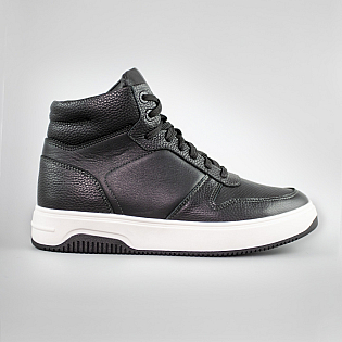 Ботинки мужские кожаные на меху 593010 Черные фото 1