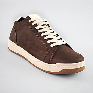 Черевики чоловічі нубук на хутрі 592392 Коричневі фото 2