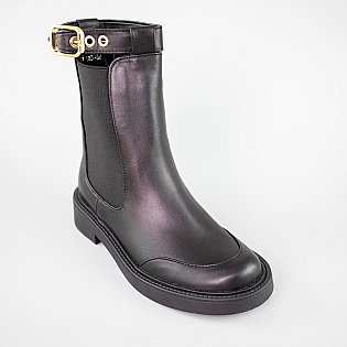 Ботинки женские байка 592632 Черные фото 2