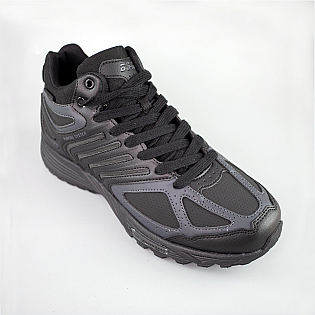 Кроссовки мужские кожаные 593222 Черные фото 2