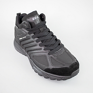 Кроссовки мужские кожаные 593223 Черные фото 2