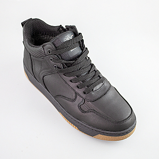 Черевики чоловічі шкіряні на хутрі 593025 Чорні фото 2