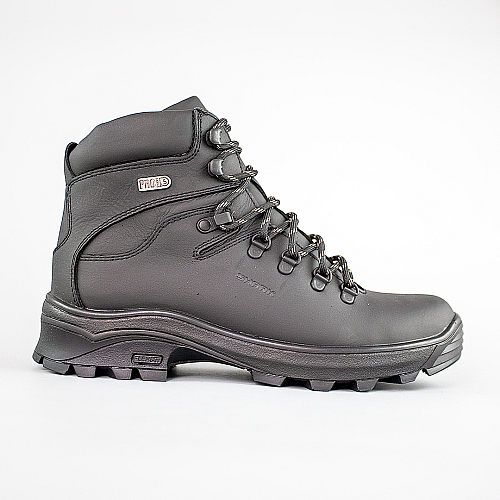 Ботинки мужские кожаные на меху 593015 Черные