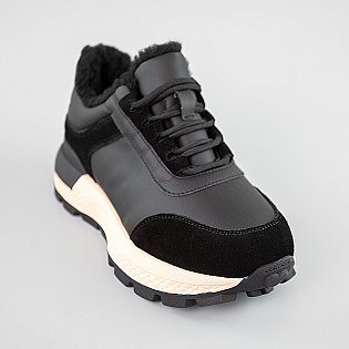 Кроссовки женские кожаные 593343 Черные фото 2