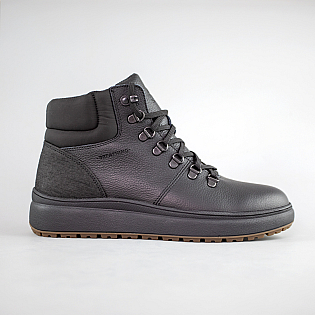 Ботинки мужские кожаные на меху 593013 Черные фото 1