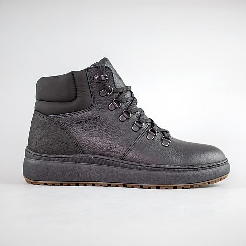 Черевики чоловічі шкіряні на хутрі 593013 Чорні