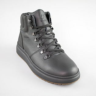 Ботинки мужские кожаные на меху 593013 Черные фото 2