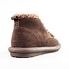 Угги жіночі замшеві низькі хутро 593363 Коричневі