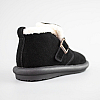 Угги жіночі замшеві низькі хутро 593364 Чорні