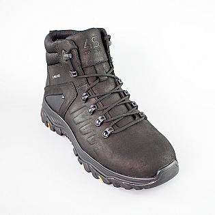 Ботинки мужские кожаные на меху 593012 Черные фото 2