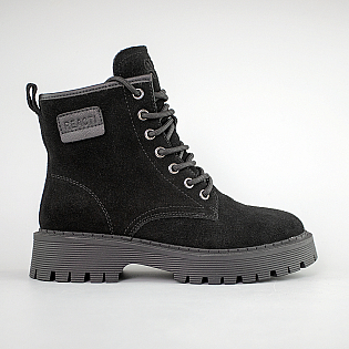 Черевики жіночі шкіряні байка 593370 Чорні фото 1