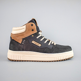 Черевики чоловічі шкіряні хутро 592512 Темно-сірий фото 1