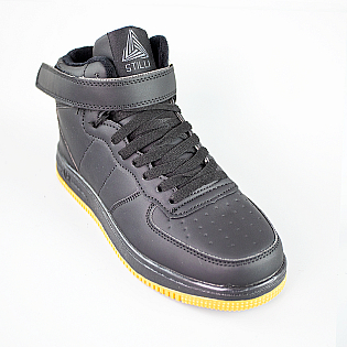 Кросівки чоловічі на хутрі 593453 Чорні фото 2