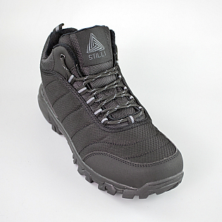 Кросівки чоловічі вологостійкі на хутрі 593457 Чорні фото 2