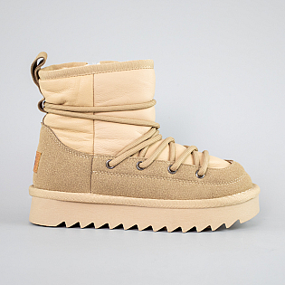 Угги детские кожаные мех 593489 Бежевые