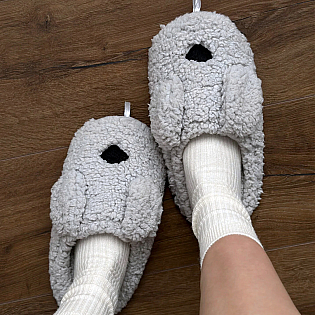 Хатні тапочки dog 593234 Сірі фото 1 Хатні тапочки dog 593234 Сірі фото 1