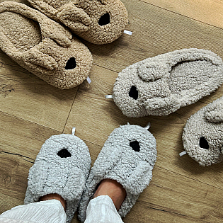 Хатні тапочки dog 593234 Сірі фото 2 Хатні тапочки dog 593234 Сірі фото 2