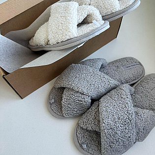 Хатні тапочки 586970 Сірі фото 2 Хатні тапочки 586970 Сірі фото 2