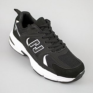 Кроссовки женские спортивная сетка 594077 Черный с белым фото 2