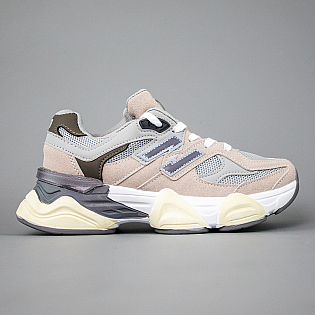 Кроссовки женские экокожа сетка 594088 Бежевые фото 1