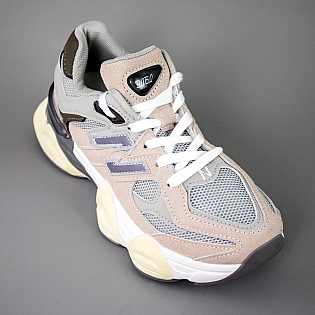 Кроссовки женские экокожа сетка 594088 Бежевые фото 2