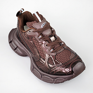 Кроссовки женские сетка на широкой подошве 594057 Коричневые фото 2