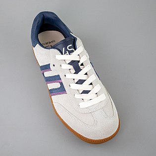 Кеды женские замшевые 594228 Серо Голубые фото 2